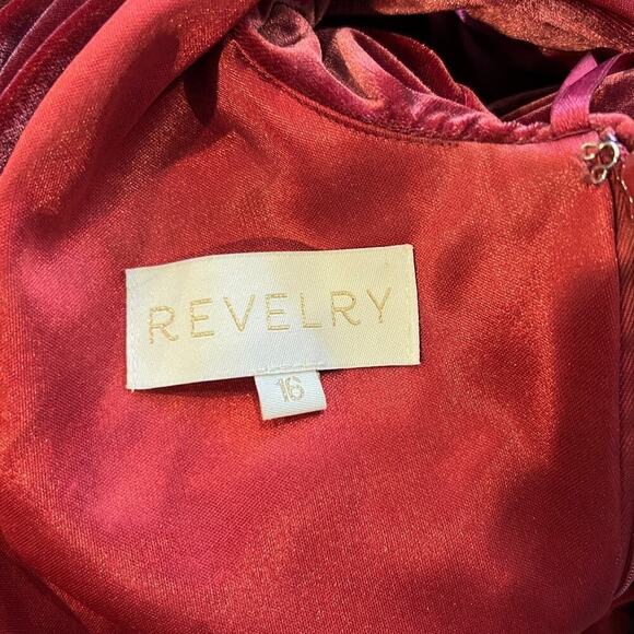 NEW Revelry Dakota Velvet Dress Size 16 - Picture 6 of 9